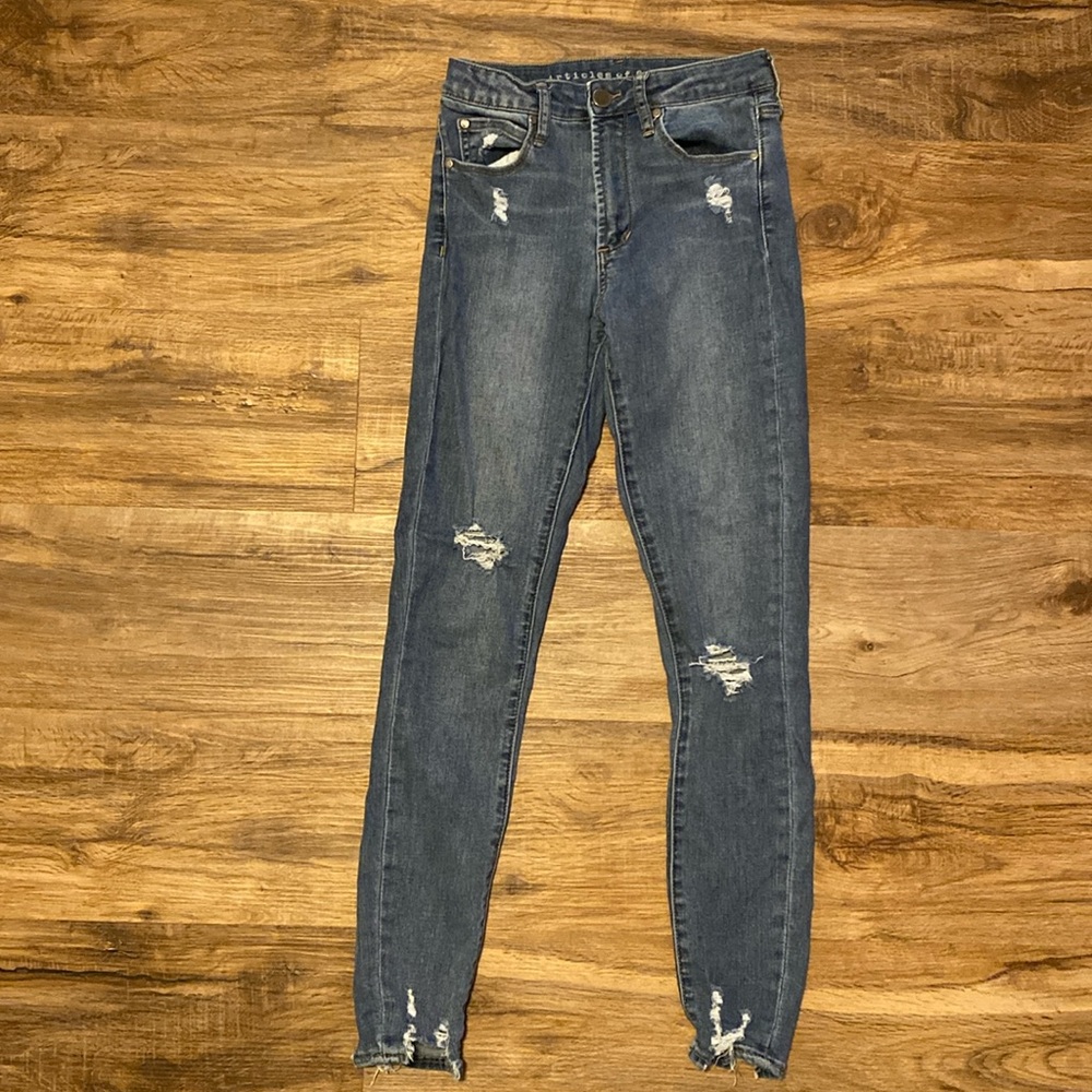 Articles of Society Low-Rise Skinny Jeans